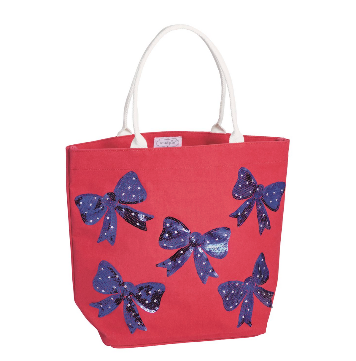 Red Americana Sparkle Tote