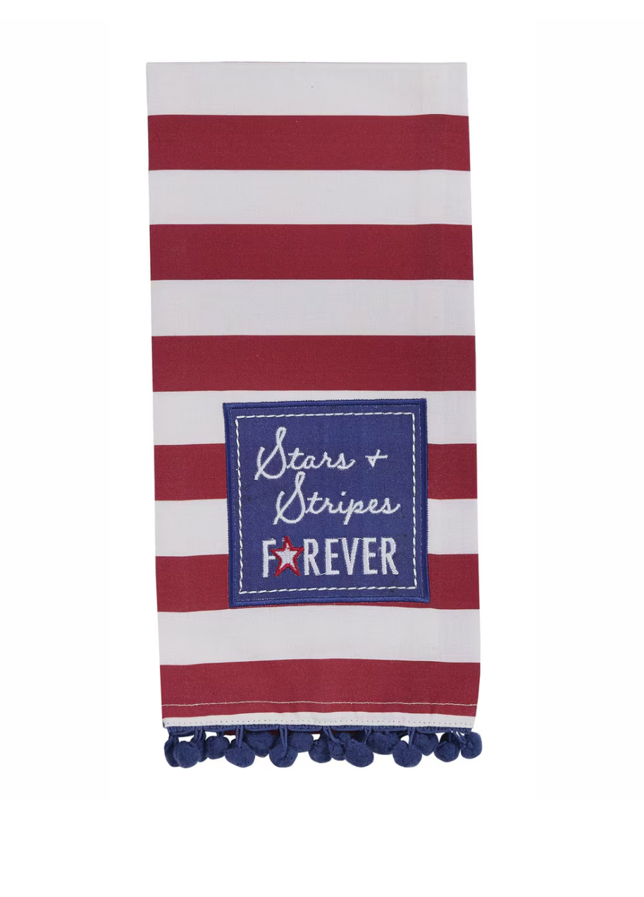 STARS &STRIPES FOREVERD ECORATIVE DISH TOWEL