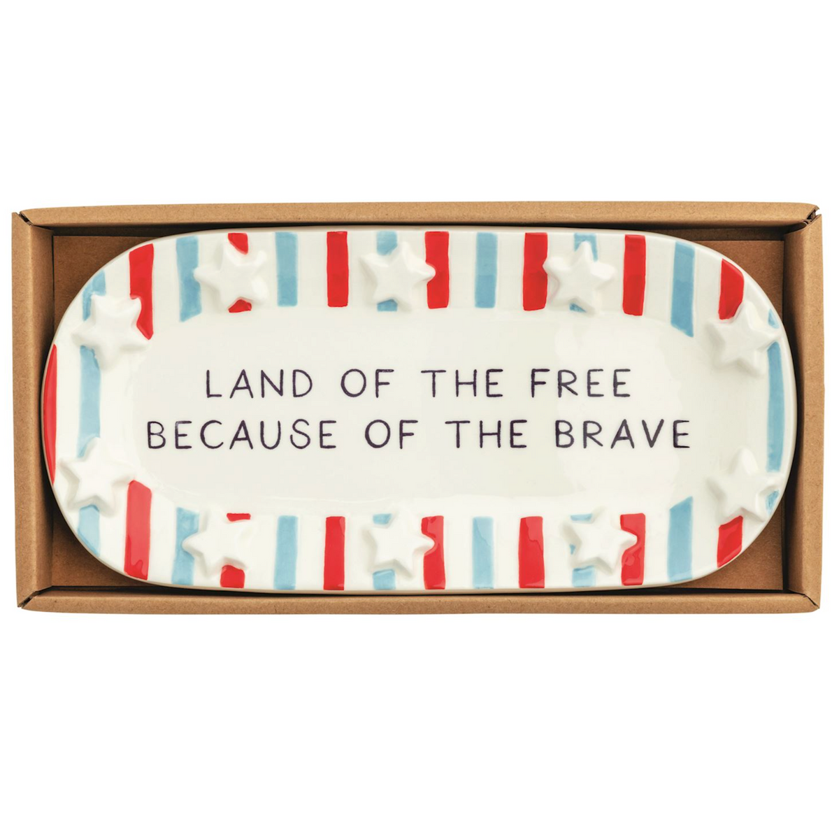 Stripes Americana Sentiment Tray