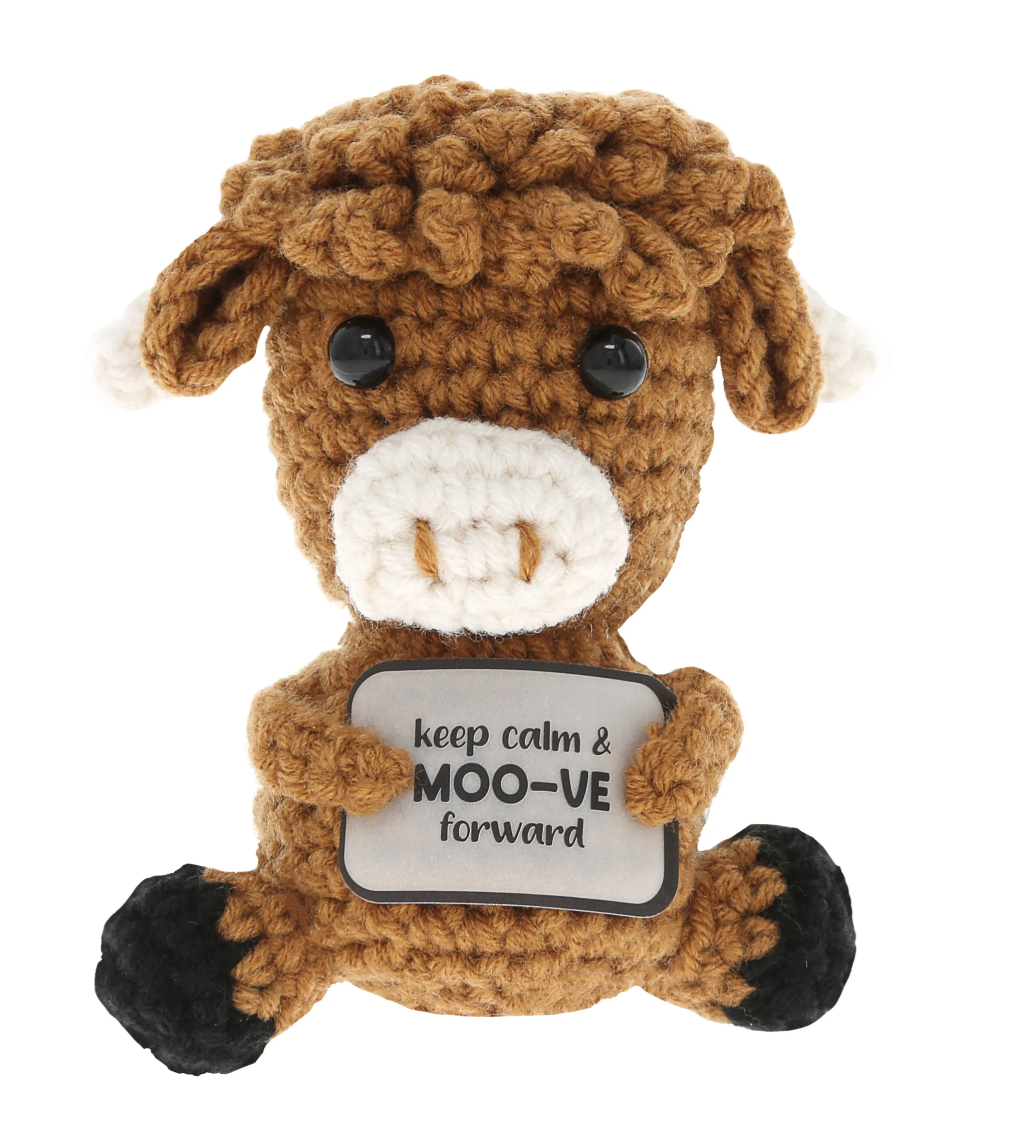 Highland Cow Crocheted Mini Collectable