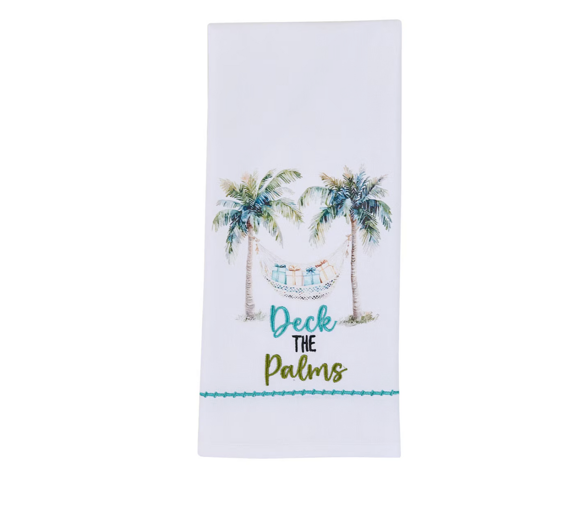 DECK THE PALMS DISH TOWEL