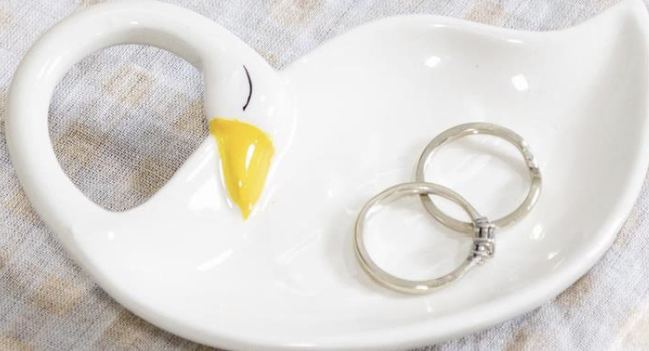 Hillside Pasture Trinket Dish, Goose