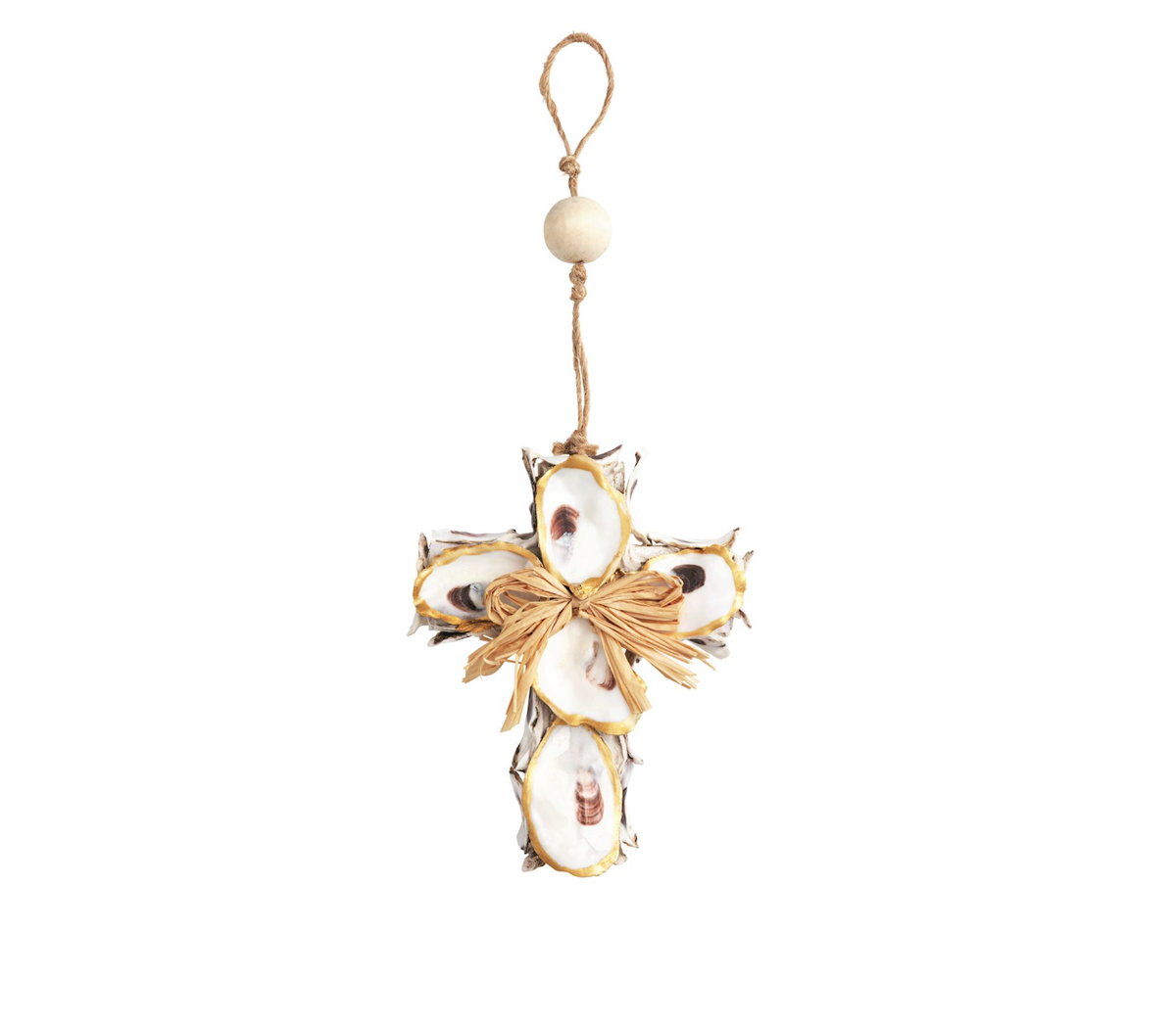 Cross Oyster Ornament
