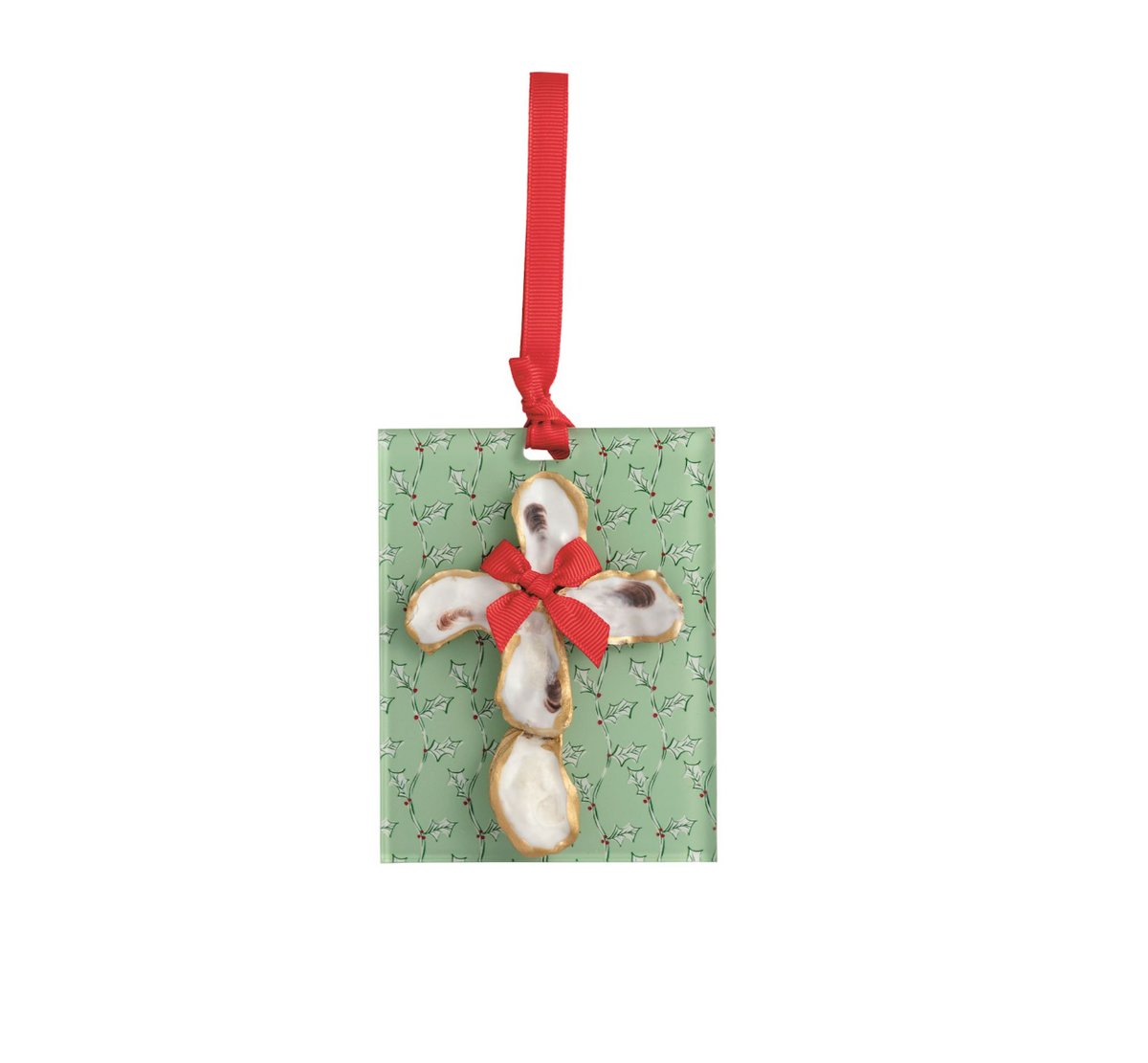 Green Acrylic Oyster Ornament