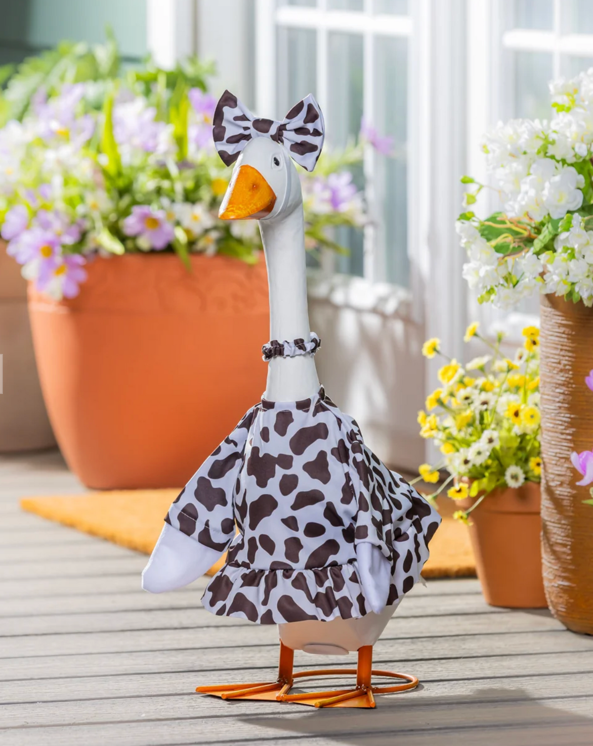 Giddy the Goose Outfit, Cow Print Gown