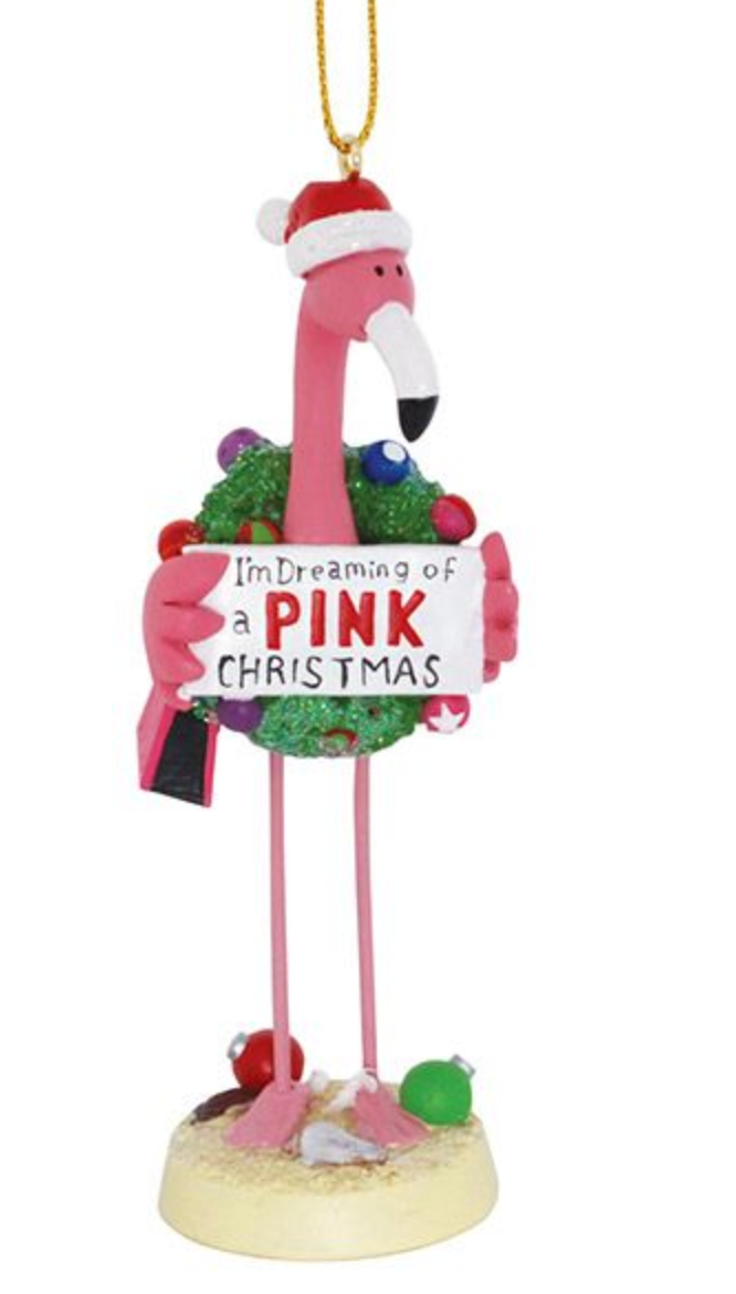 Flamingo Dreaming Ornament
