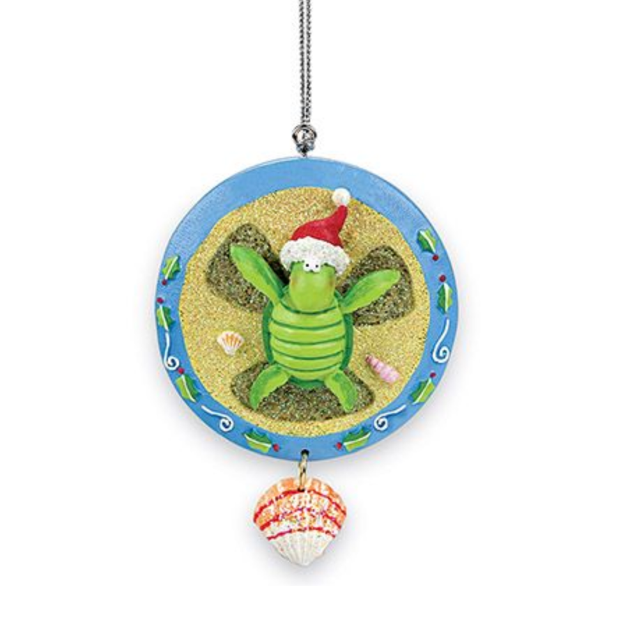 Turtle Sand Angel Ornament