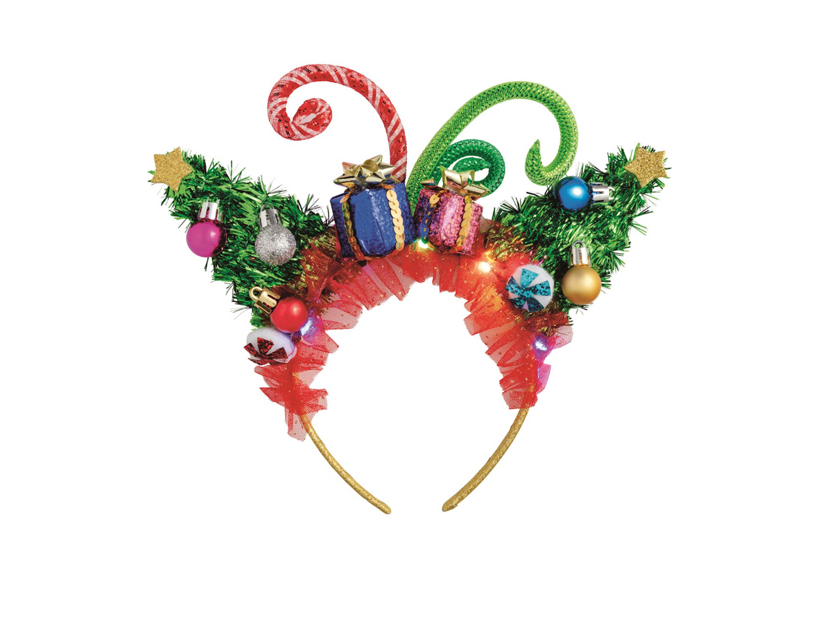 Blue Light-Up Festive Christmas Headband