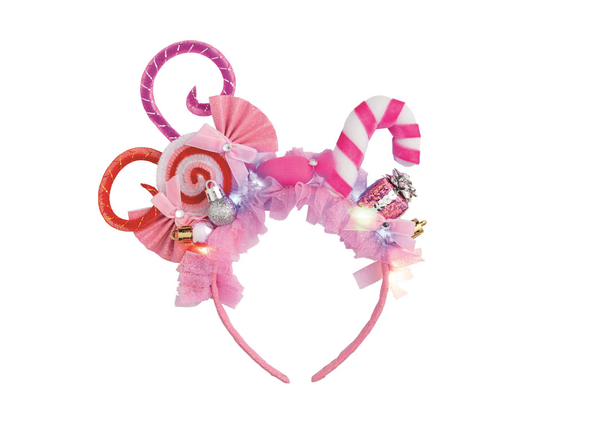 Pink Light-Up Festive Christmas Headband