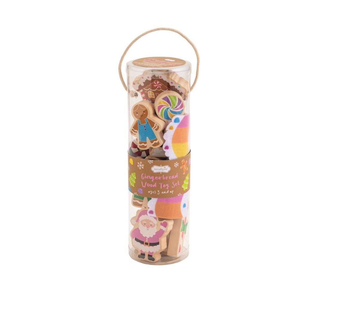 Gingerbread Wood Toy Set