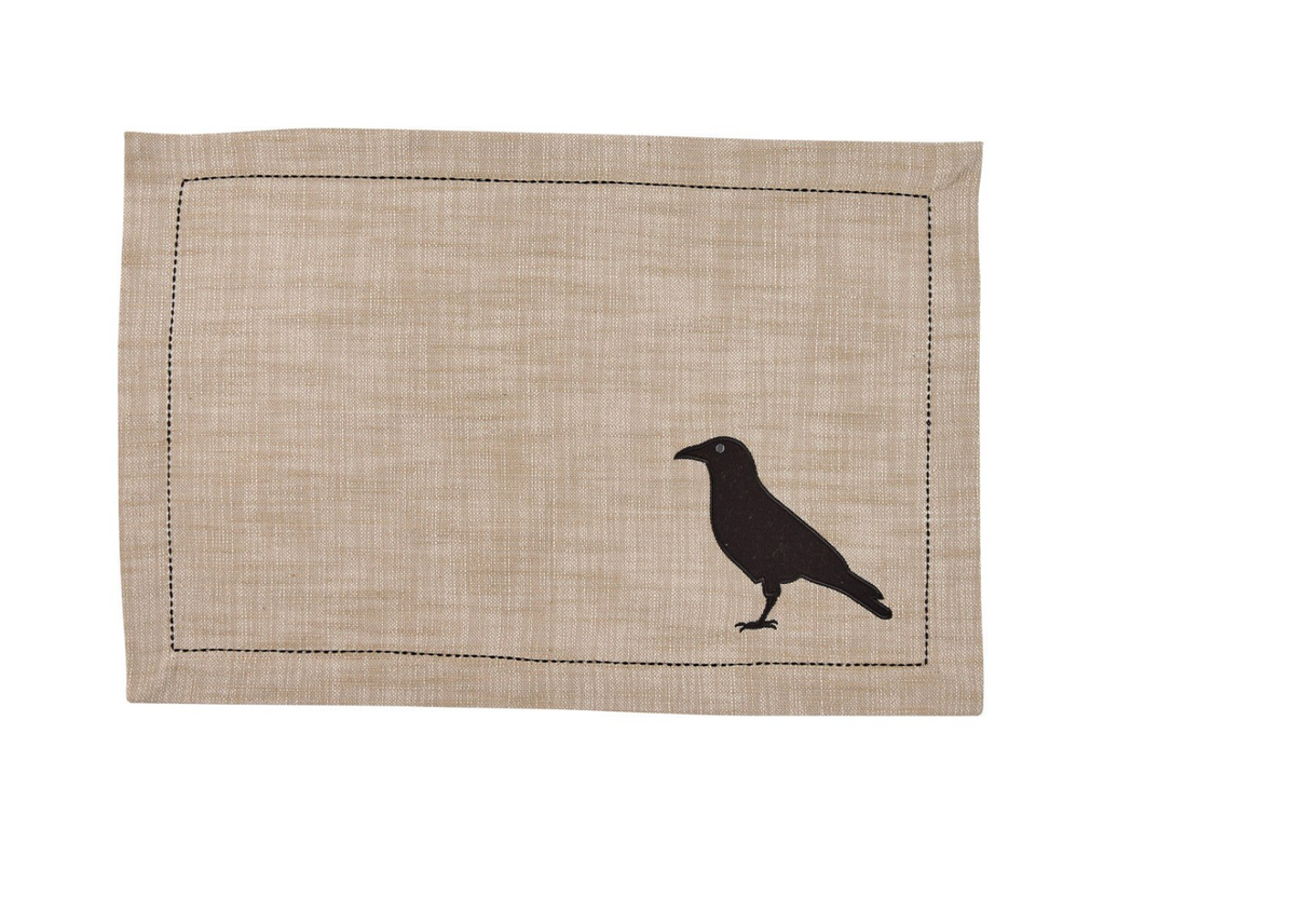 Applique Crow Placemat