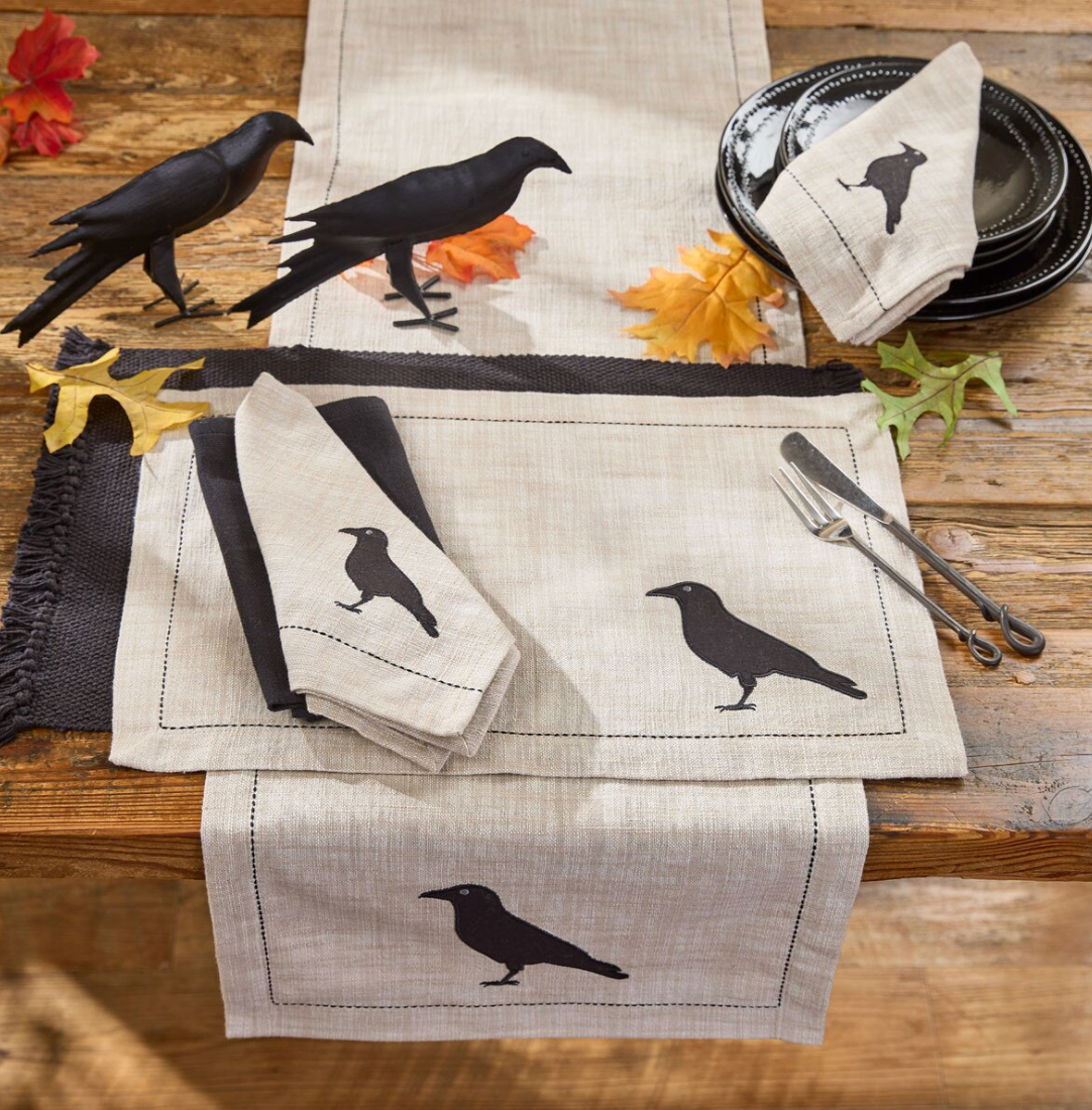 Applique Crow Placemat