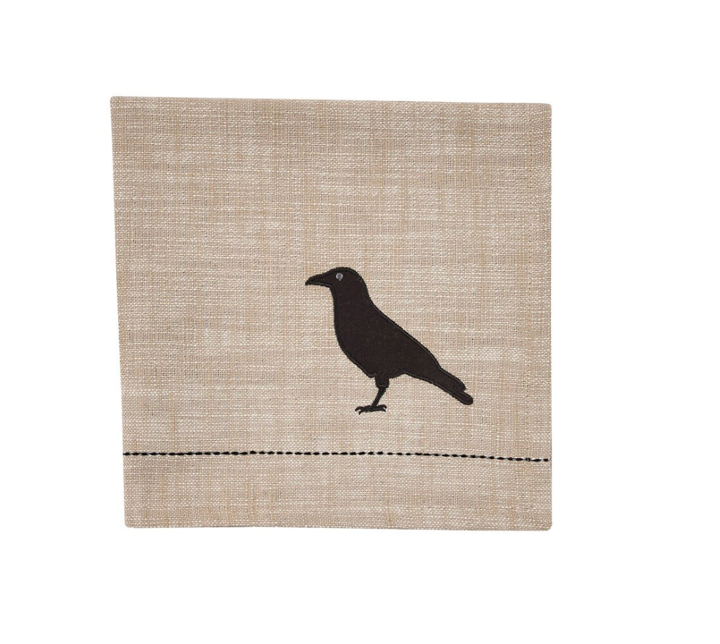 Applique Crow Napkin