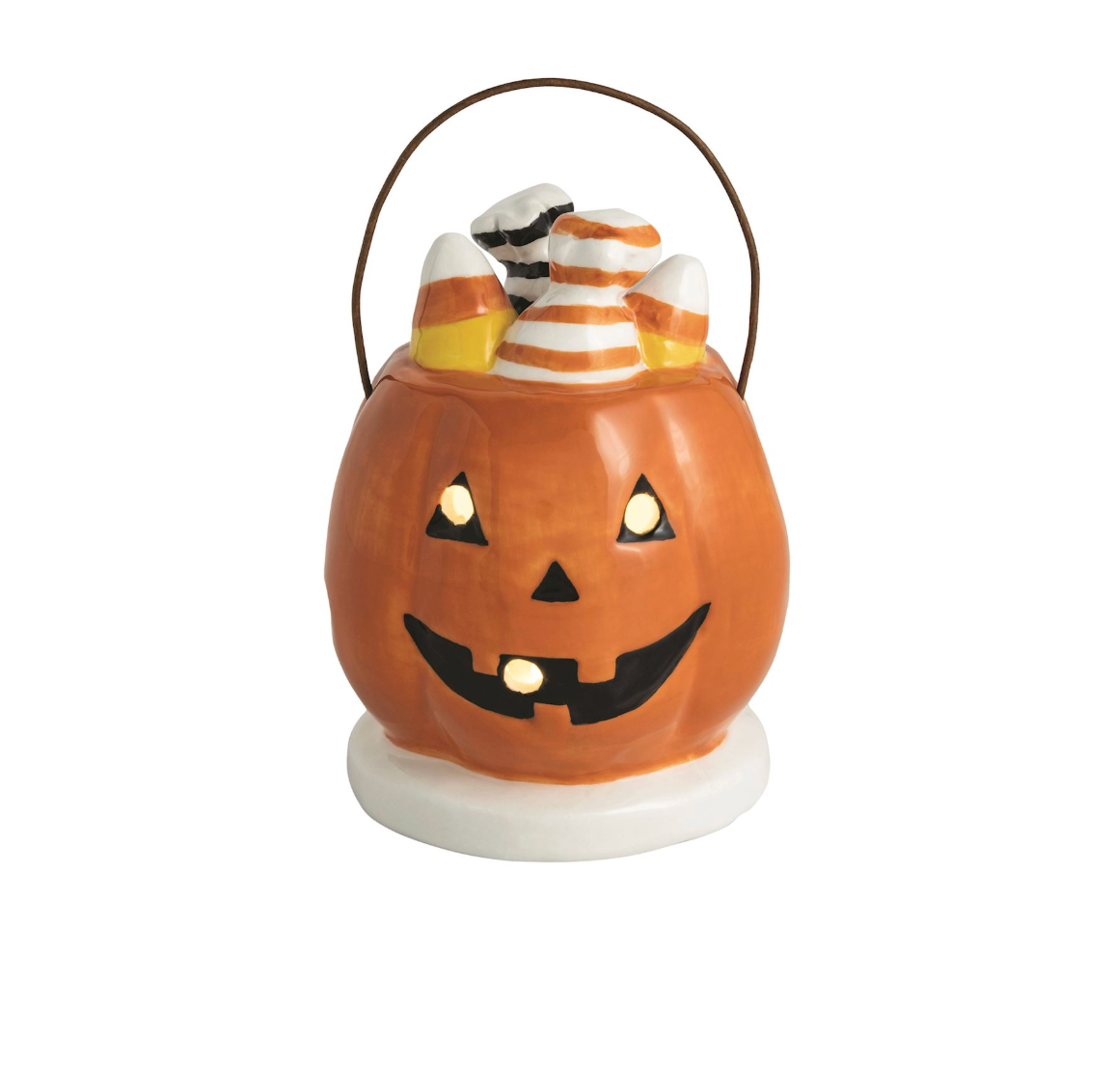 Pumpkin Basket Light-Up Sitter