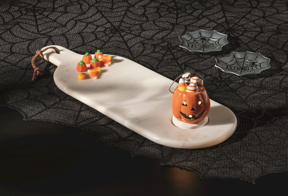 Pumpkin Basket Light-Up Sitter