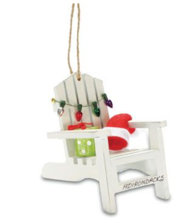 Adirondack & Present with Lights Ornament