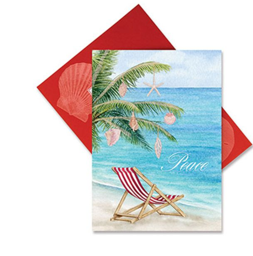 EMB XMAS CARD SHELL TREE