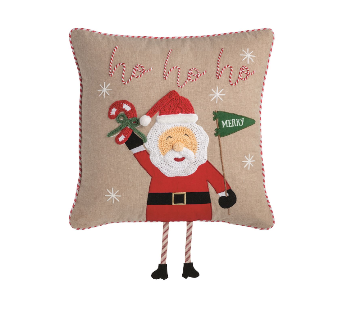 Santa Dangle Leg Pillow