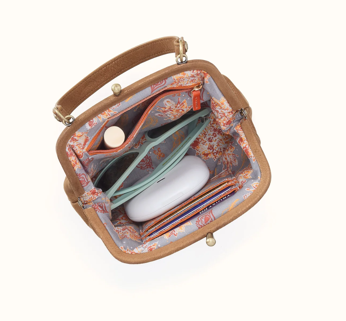 Alba Frame Crossbody - Honey Gold