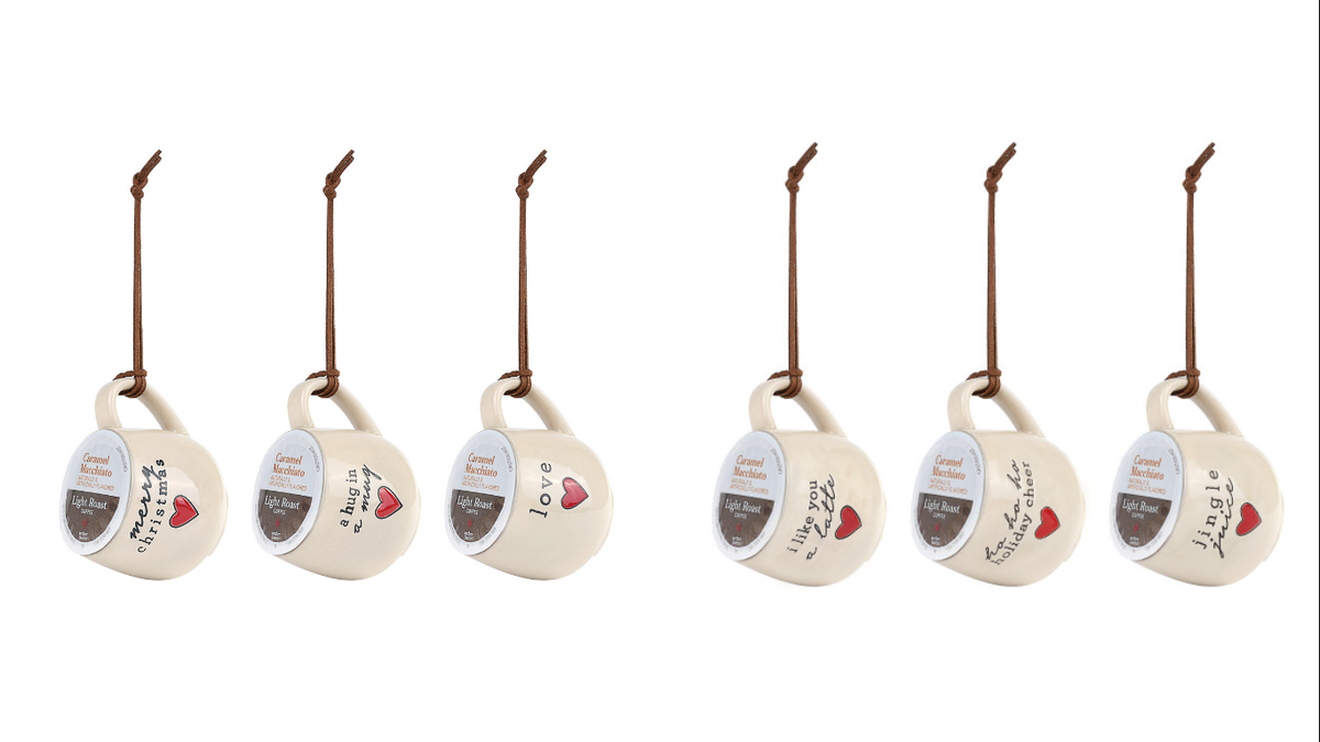 Coffee Pod Mug Ornament - 6 Styles
