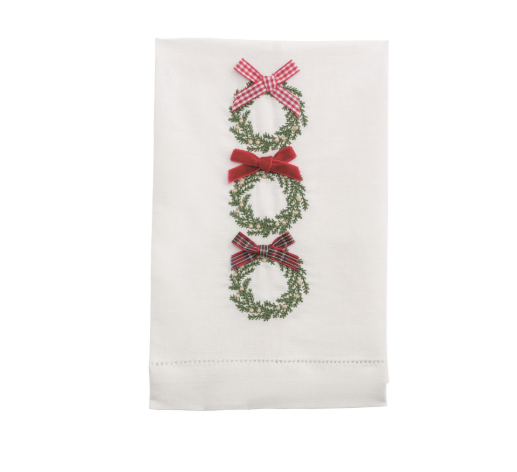 Wreath Christmas Emblem Towel