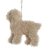 Furry Poodle Ornament,