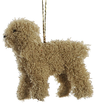 Furry Poodle Ornament,