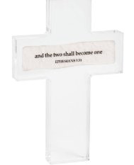 And The Two Sentiment Acrylic Cross