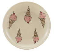 Hand-Painted Stoneware Plate w/ Wax Relief Pattern, 9 Styles. Each Sold Separately.