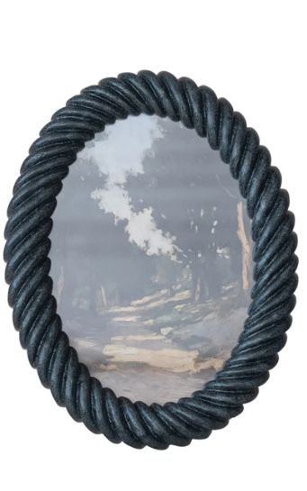 Oval Resin Twisted Photo Frame, 2 Colors (Holds 5" x 7" Photo), Each Sold Separately.