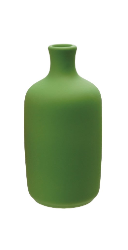 Stoneware Bottle Vase, Latex Glaze, 3 Colors. Each Sold Separately.