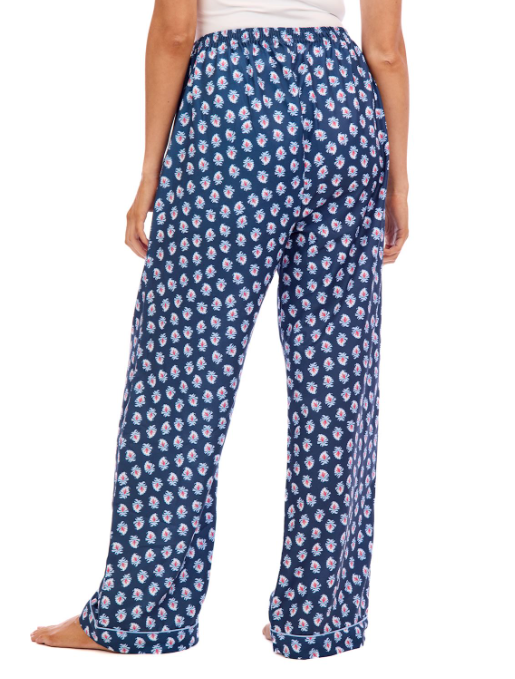 Navy Floral Pajama Pants