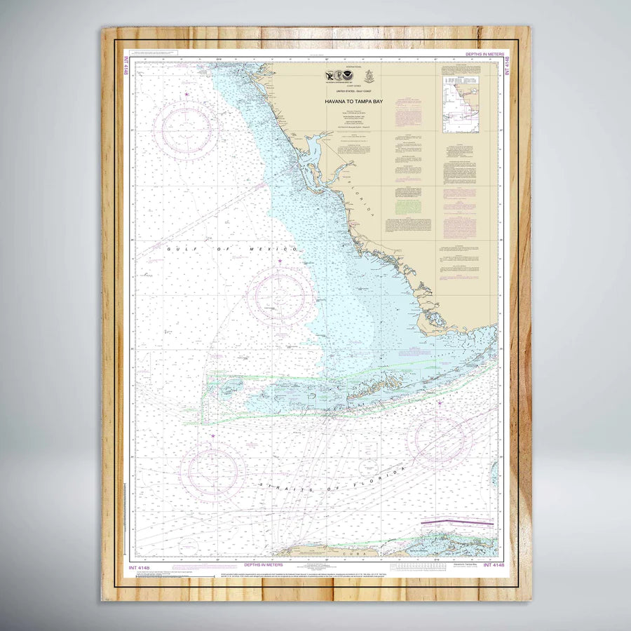 Havana to Tampa Bay Nautical Map (NOAA)