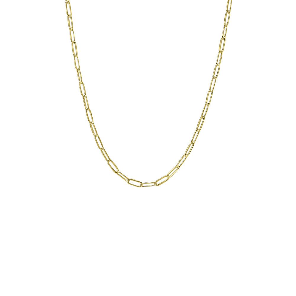 Yellow Tiny Paperclip 17" Chain