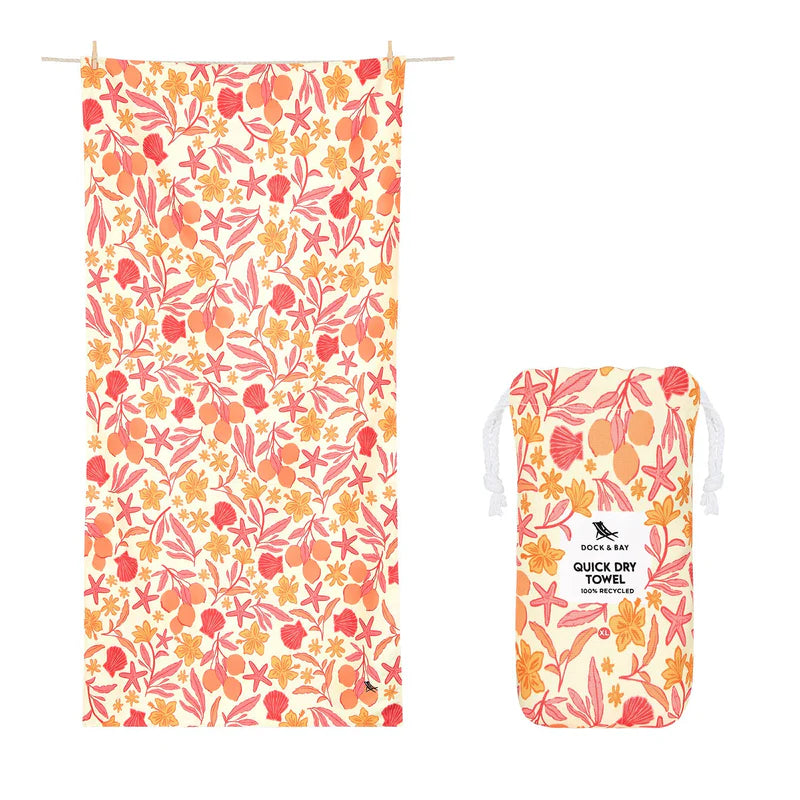 Tangerine Tide-Large Quick Drying Towel