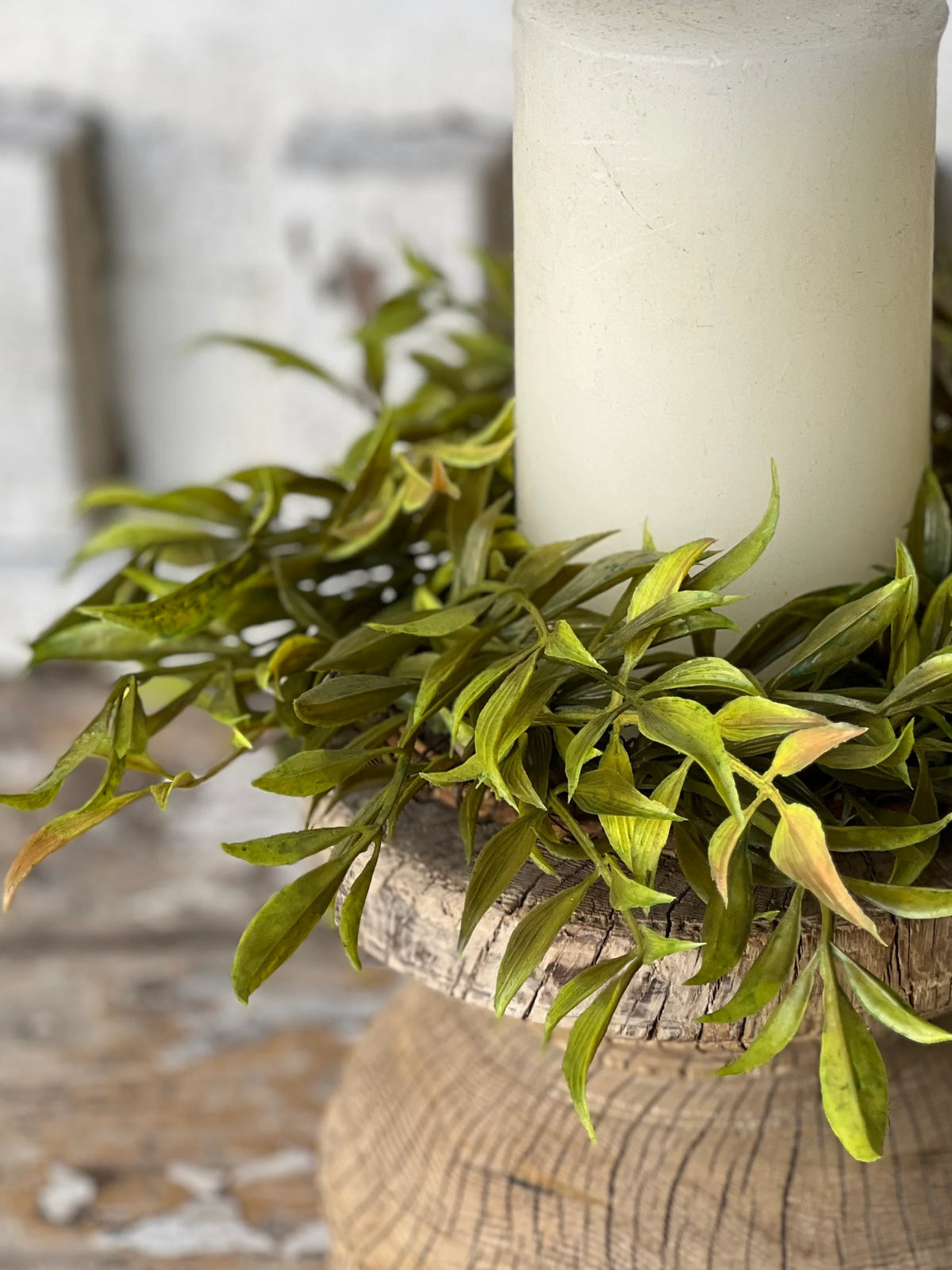 Smilax Green 10" Candle Ring