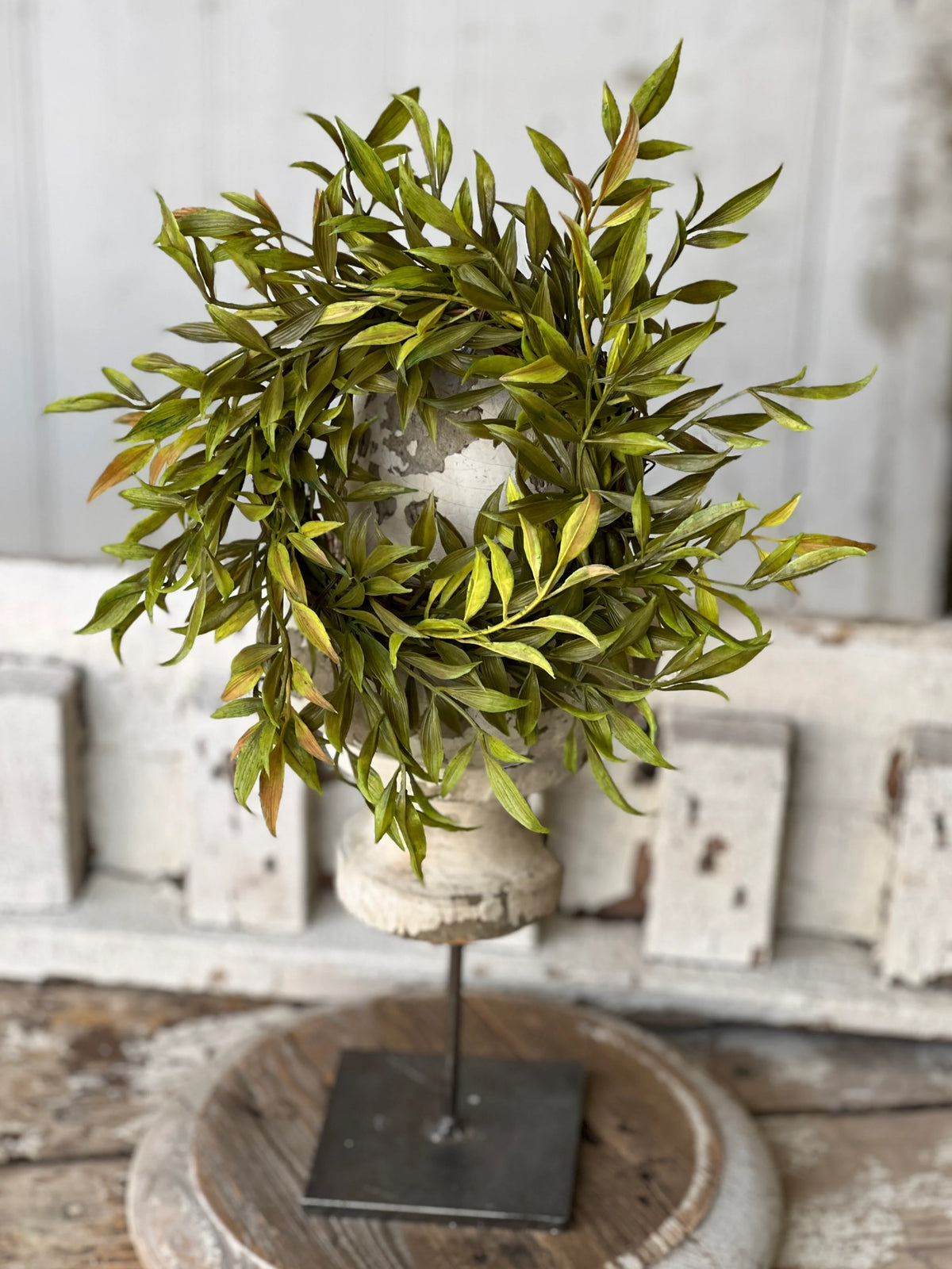 Smilax Green 10" Candle Ring