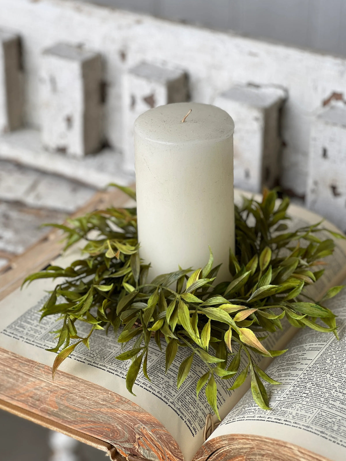 Smilax Green 10" Candle Ring