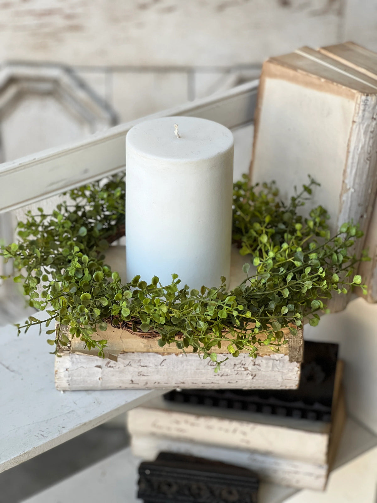 Baby's Grass 12" Candle Ring