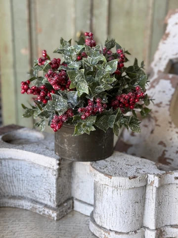 10" Scarlet Wish Berries Half Sphere