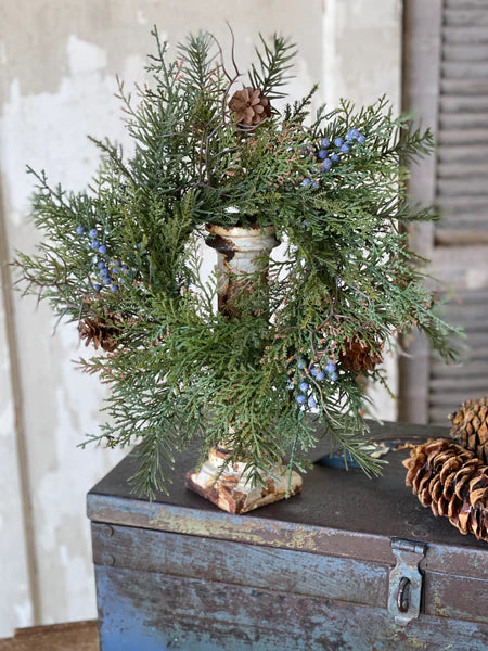 Indigo Springs Juniper 16" Candle Ring