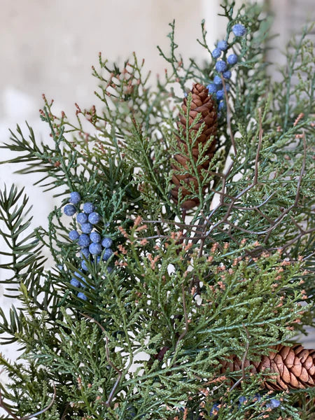 Indigo Springs Juniper 16" Candle Ring