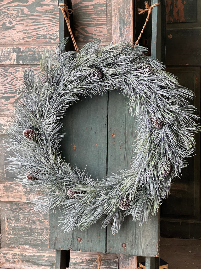 36" Frosted Emperor Pine Wreath