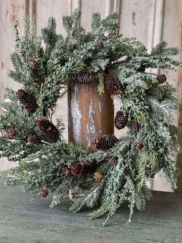 24" Greensleeves Pine Wreath