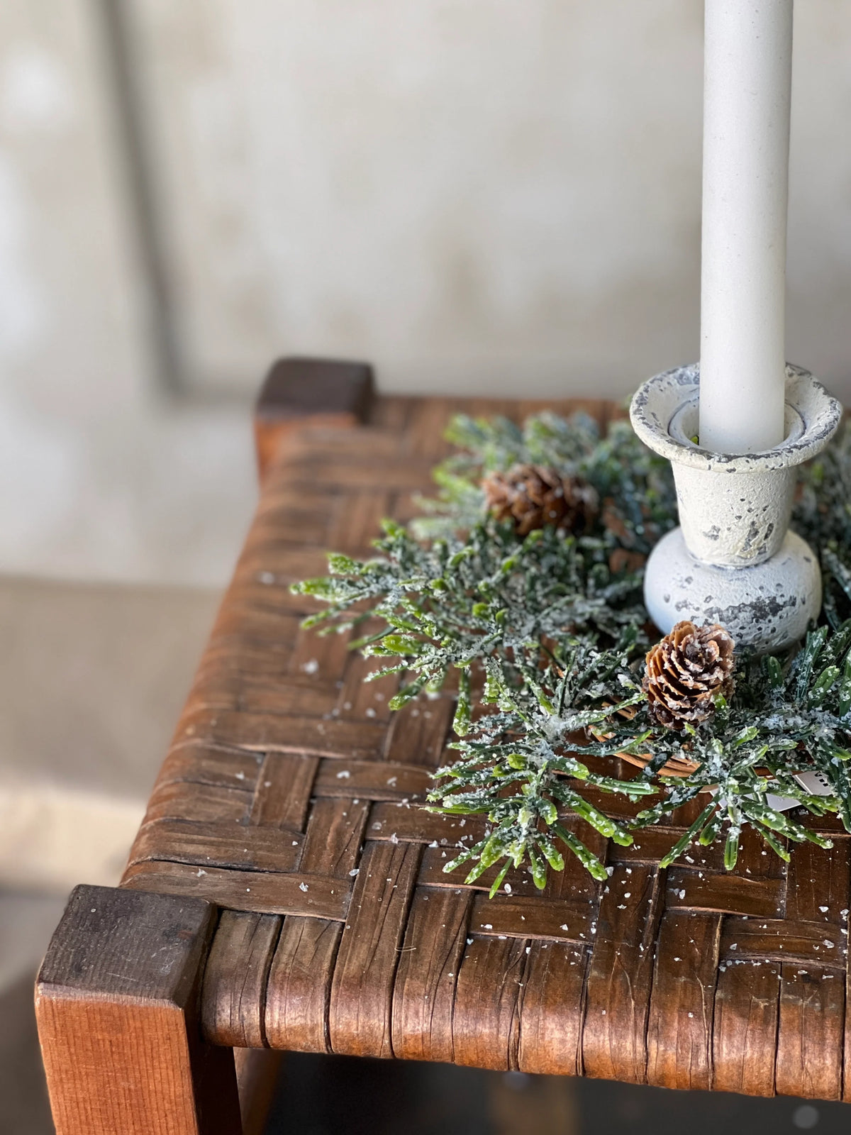 Snowshoe Hemlock 7" Candle Ring
