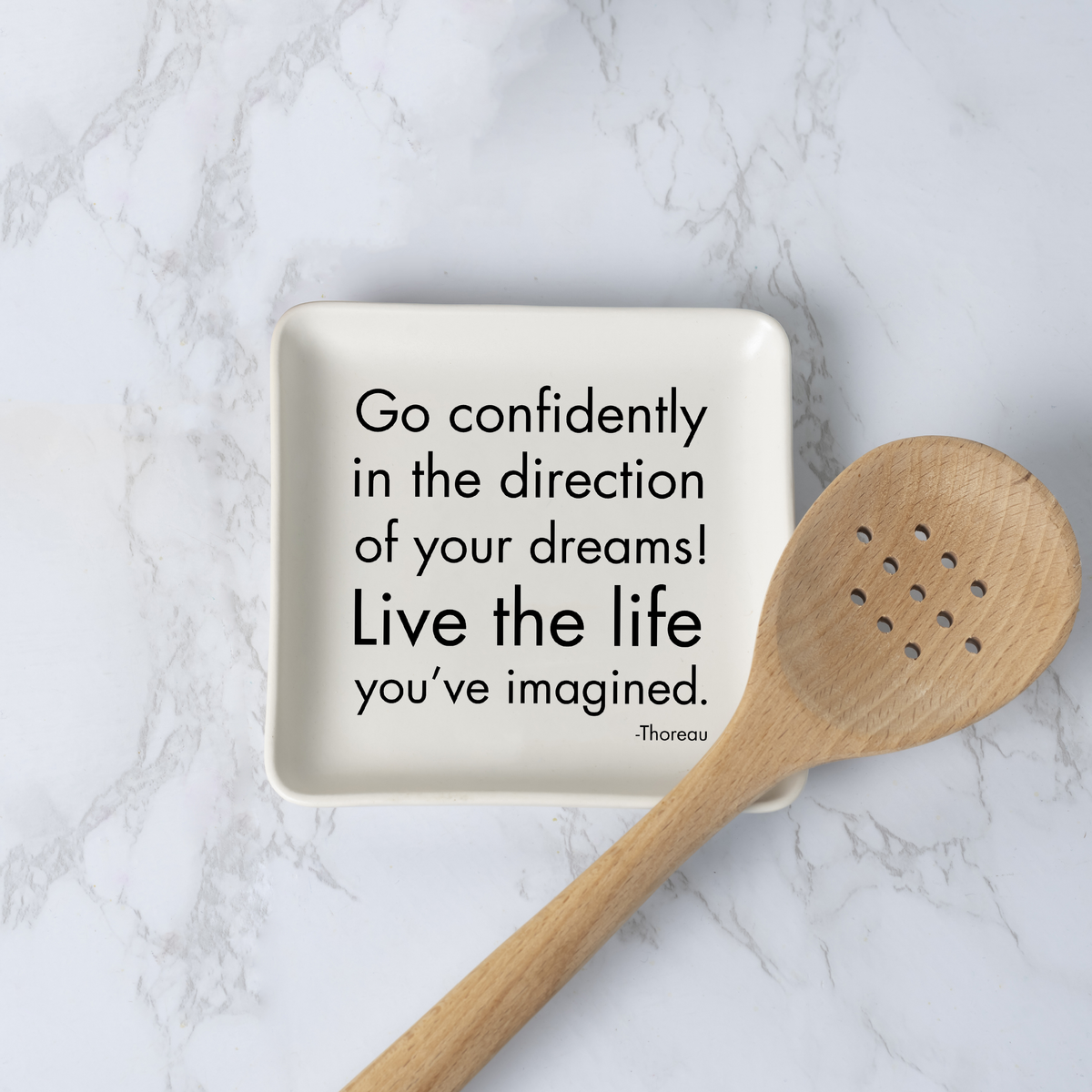 Trinket Dishes - TR55 - Go Confidently (Henry David Thoreau)