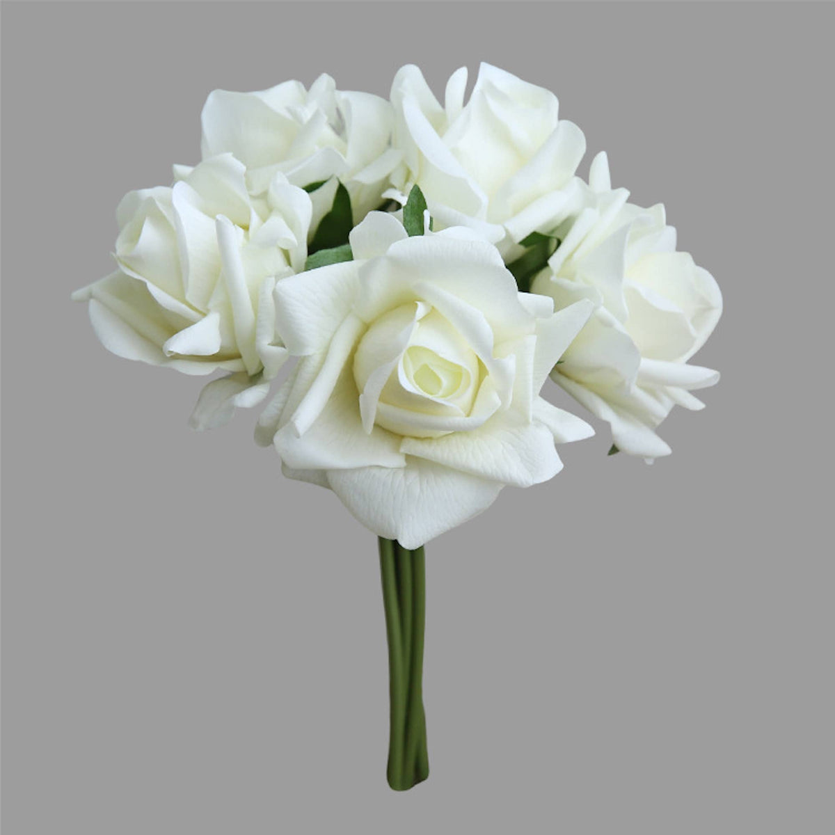 10" Pack of 5 Stems-Moisturized coating Real Touch Rose