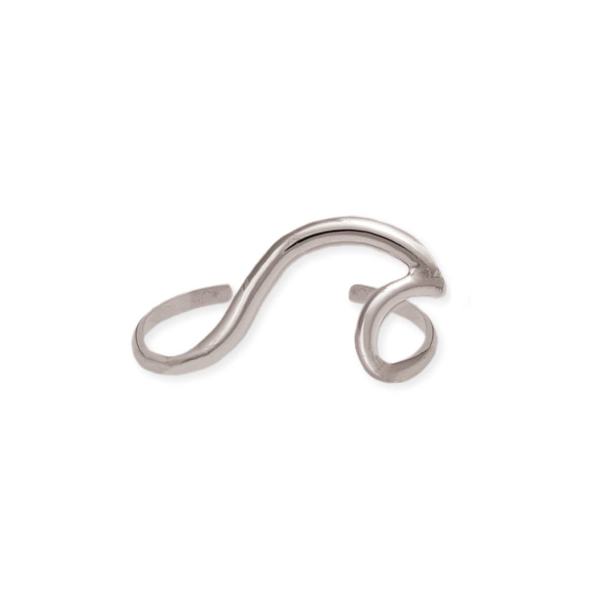 Beach Blanket Bingo Silver Wave Toe Ring
