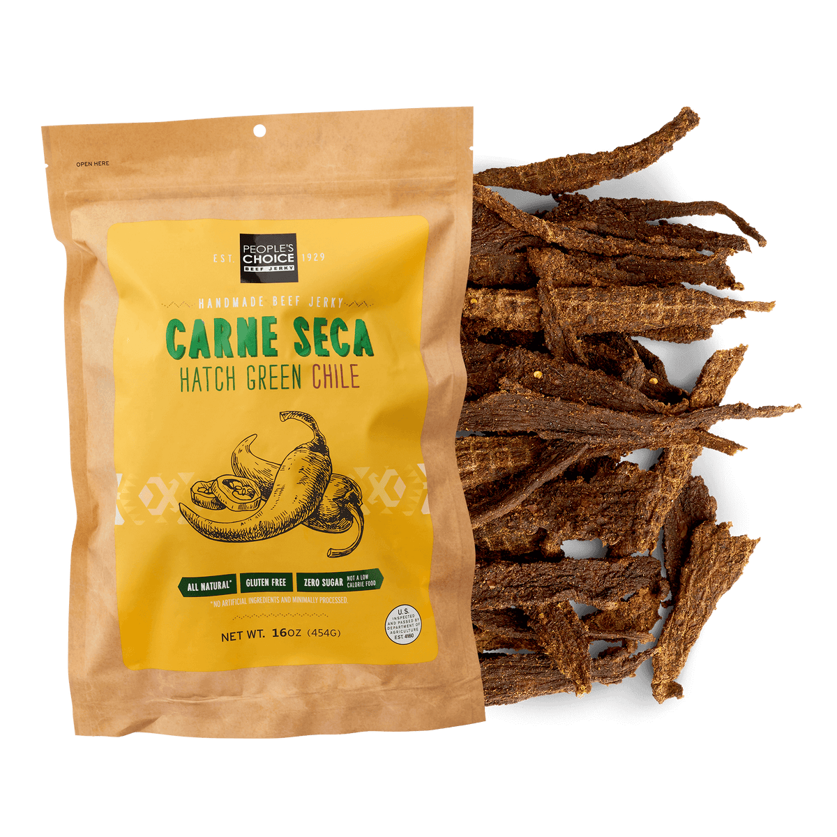 Carne Seca - Hatch Green Chile Beef Jerky