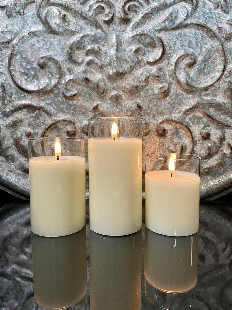 Simply Ivory radiance Candles 3 sizes 3x4",3x5",3x6"